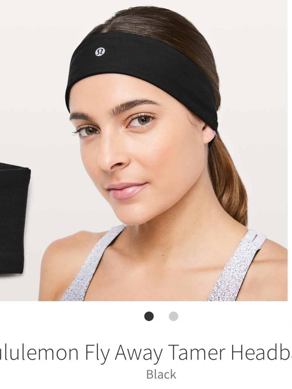 Lululemon Fly Away Tamer Headband II - Black